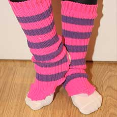 Striped legwarmers